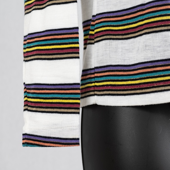 Helen Sue turtleneck striped sweater size L - Picture 6 of 10